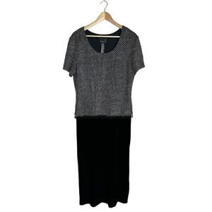 Scarlett Maxi Dress Gown Women’s Sz 16 Mother of Bride Black Velvet Event Formal